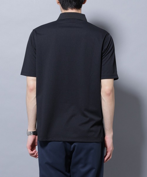NANO universe（ナノユニバース）の「「N POLO」 AERO FREEZE 鹿の子ポロシャツ（ポロシャツ・メンズ・ブラック/ホワイト・L/M/S）」の18枚目の写真