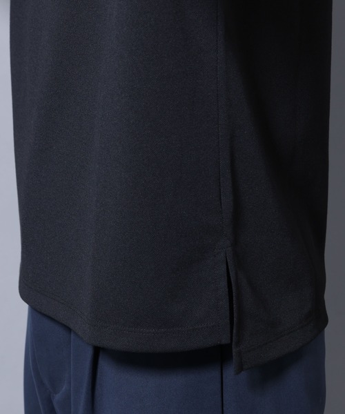 NANO universe（ナノユニバース）の「「N POLO」 AERO FREEZE 鹿の子ポロシャツ（ポロシャツ・メンズ・ブラック/ホワイト・L/M/S）」の21枚目の写真