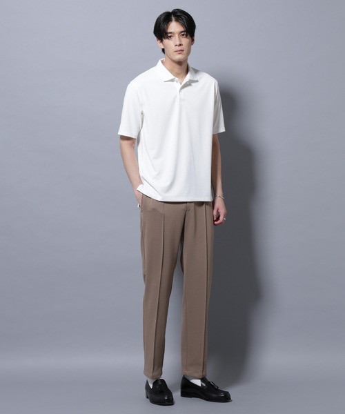 NANO universe（ナノユニバース）の「「N POLO」 AERO FREEZE 鹿の子ポロシャツ（ポロシャツ・メンズ・ブラック/ホワイト・L/M/S）」の7枚目の写真