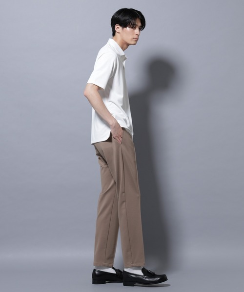 NANO universe（ナノユニバース）の「「N POLO」 AERO FREEZE 鹿の子ポロシャツ（ポロシャツ・メンズ・ブラック/ホワイト・L/M/S）」の8枚目の写真