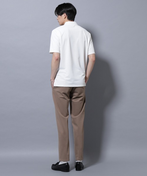 NANO universe（ナノユニバース）の「「N POLO」 AERO FREEZE 鹿の子ポロシャツ（ポロシャツ・メンズ・ブラック/ホワイト・L/M/S）」の9枚目の写真