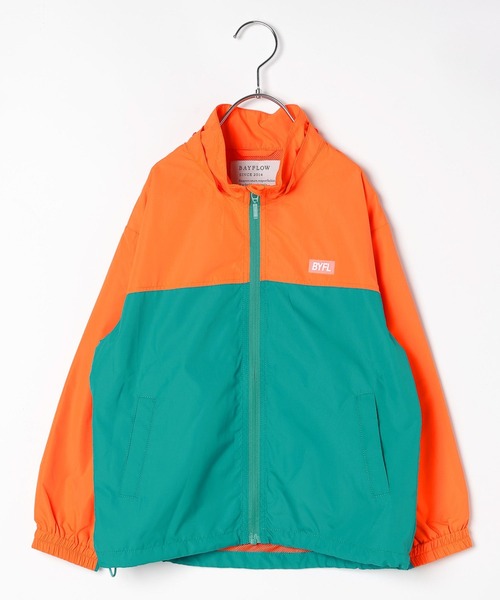 NUT フード付きジャケット オレンジ&ボトムネイビー 0121162808_678f4c880bab4.jpg?