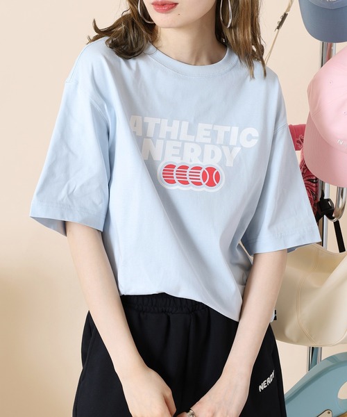 NERDY（ノルディ）の「Tシャツ（Tシャツ/カットソー・レディース・ホワイト/ブルー・S/M/L）」の15枚目の写真