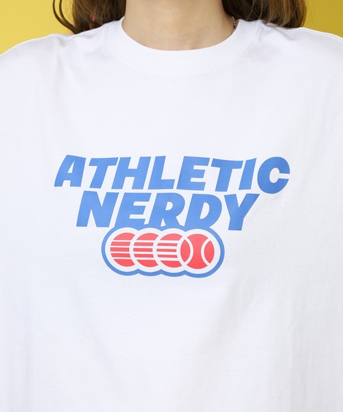 NERDY（ノルディ）の「Tシャツ（Tシャツ/カットソー・レディース・ホワイト/ブルー・S/M/L）」の6枚目の写真