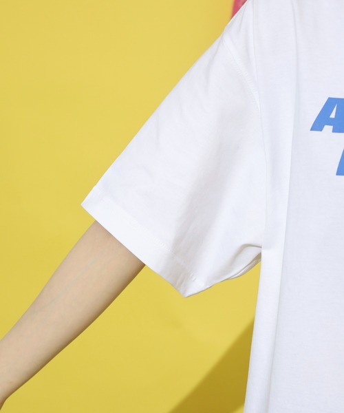 NERDY（ノルディ）の「Tシャツ（Tシャツ/カットソー・レディース・ホワイト/ブルー・S/M/L）」の7枚目の写真