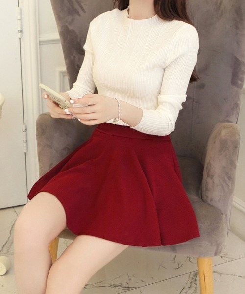 Miniministore(ミニミニストア)の「インナーパンツ付きミニスカートレディース(スカート・レディース・クリアレッド/ホワイト/ネイビー/ロイヤルブルー/ベージュ/ラベンダー/ブラック/イエロー/サーモンピンク/レッド/ワインレッド/グレー/マジェンタ・FREE)」の20枚目の写真
