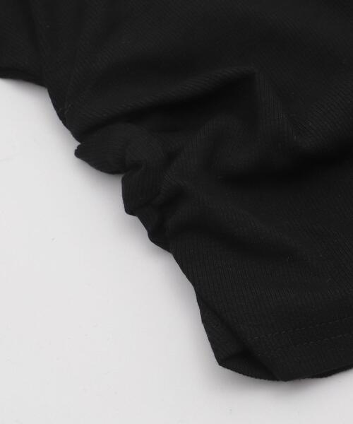 dispark(ディスパーク)の「DISPARK/スタッズサイドギャザープリントT(Tシャツ/カットソー・レディース・ブラック/ホワイト・FREE)」の16枚目の写真