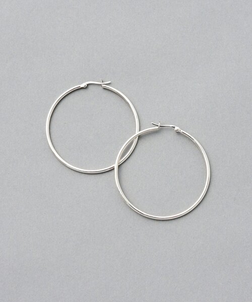 BEARDSLEY（ビアズリー）の「フープピアス（ピアス（両耳用）・レディース・シルバー・FREE）」の3枚目の写真