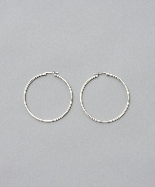 BEARDSLEY（ビアズリー）の「フープピアス（ピアス（両耳用）・レディース・シルバー・FREE）」の4枚目の写真