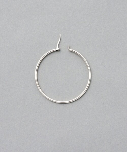 BEARDSLEY（ビアズリー）の「フープピアス（ピアス（両耳用）・レディース・シルバー・FREE）」の5枚目の写真