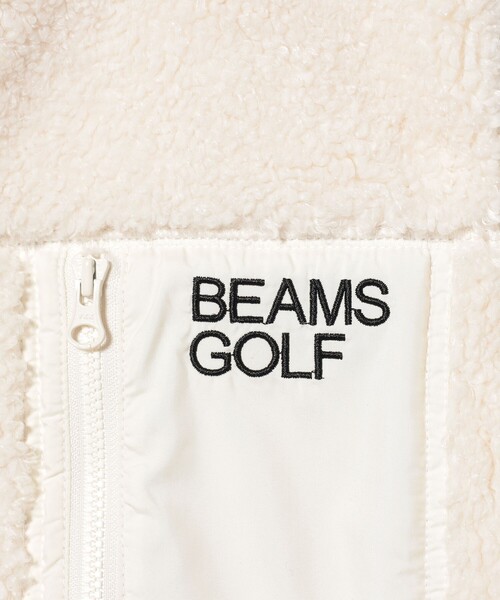 BEAMS GOLF(ビームスゴルフ)の「ORANGE LABEL / 切り替え フェイクファー ボアベスト(ベスト・レディース・ブラック/ホワイト系その他5・SMALL/LARGE/MEDIUM)」の6枚目の写真