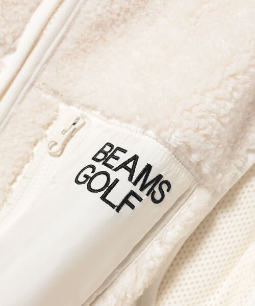 BEAMS GOLF(ビームスゴルフ)の「ORANGE LABEL / 切り替え フェイクファー ボアベスト(ベスト・レディース・ブラック/ホワイト系その他5・SMALL/LARGE/MEDIUM)」の7枚目の写真