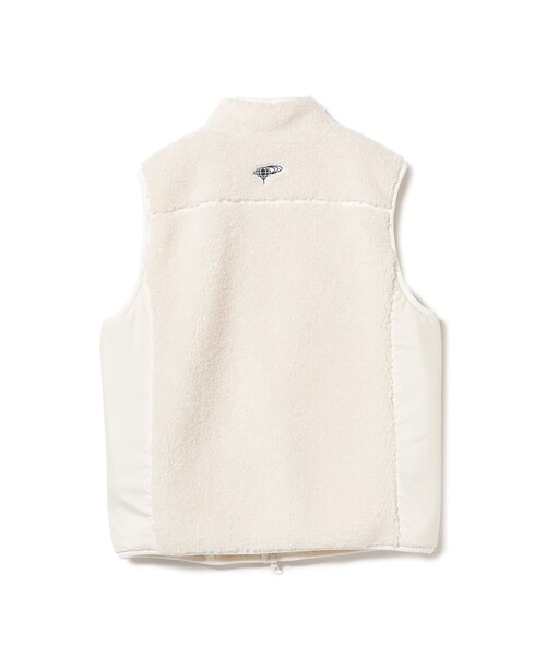 BEAMS GOLF(ビームスゴルフ)の「ORANGE LABEL / 切り替え フェイクファー ボアベスト(ベスト・レディース・ブラック/ホワイト系その他5・SMALL/LARGE/MEDIUM)」の8枚目の写真