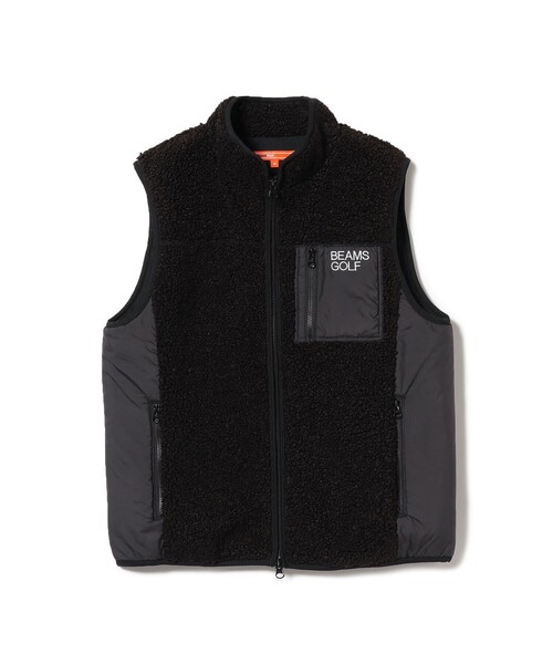 BEAMS GOLF(ビームスゴルフ)の「ORANGE LABEL / 切り替え フェイクファー ボアベスト(ベスト・レディース・ブラック/ホワイト系その他5・SMALL/LARGE/MEDIUM)」の11枚目の写真