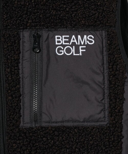 BEAMS GOLF(ビームスゴルフ)の「ORANGE LABEL / 切り替え フェイクファー ボアベスト(ベスト・レディース・ブラック/ホワイト系その他5・SMALL/LARGE/MEDIUM)」の12枚目の写真