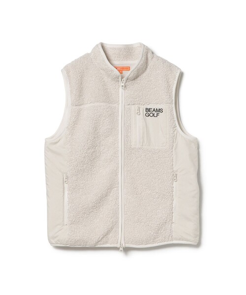 BEAMS GOLF(ビームスゴルフ)の「ORANGE LABEL / 切り替え フェイクファー ボアベスト(ベスト・レディース・ブラック/ホワイト系その他5・SMALL/LARGE/MEDIUM)」の15枚目の写真