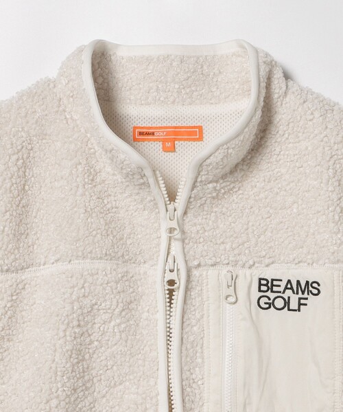 BEAMS GOLF(ビームスゴルフ)の「ORANGE LABEL / 切り替え フェイクファー ボアベスト(ベスト・レディース・ブラック/ホワイト系その他5・SMALL/LARGE/MEDIUM)」の16枚目の写真