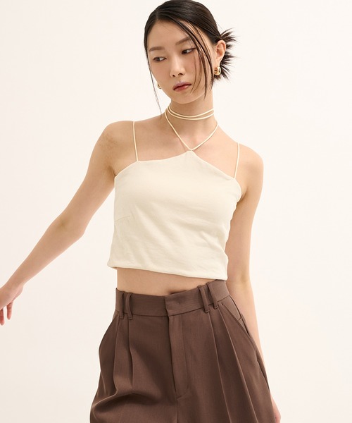 hazyホルターネックラインキャミ（キャミソール）｜PUBLIC TOKYO