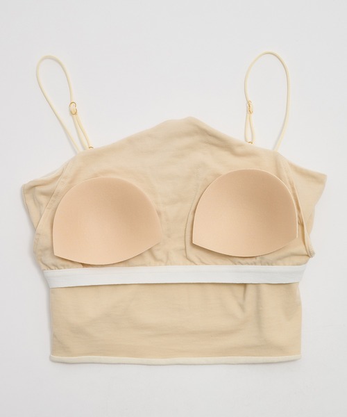 PUBLIC TOKYO（パブリックトウキョウ）の「【完売間近】hazyホルターネックラインキャミ（キャミソール・レディース・カーキ/ホワイト・1/2）」の18枚目の写真