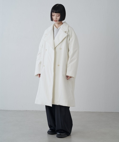 MACHATT　ロハシーサーモ2wayコート ホワイト Double-faced robe coat, milk | Sportmax