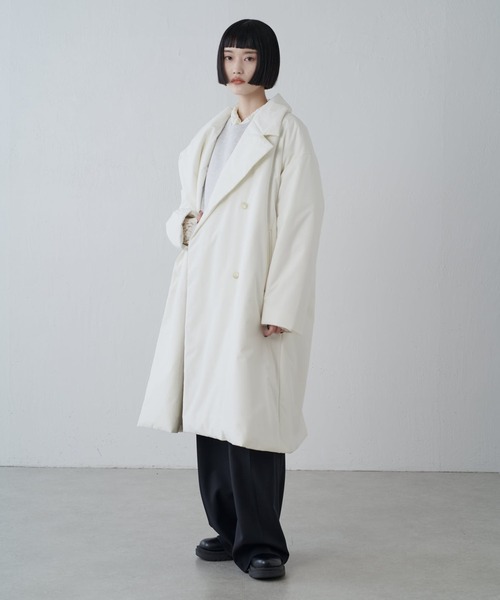 Lui's（ルイス）の「【ETHERMALOFT(R)】2WAYカラー中綿ロングコート