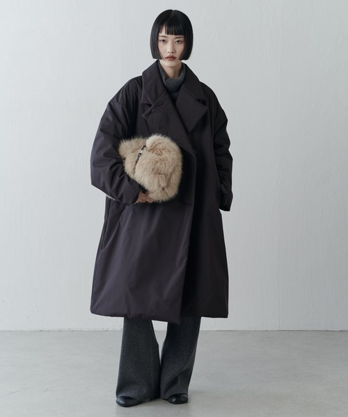 Lui's（ルイス）の「【ETHERMALOFT(R)】2WAYカラー中綿ロングコート