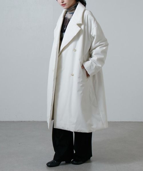 セール】【ETHERMALOFT(R)】2WAYカラー中綿ロングコート（チェスター