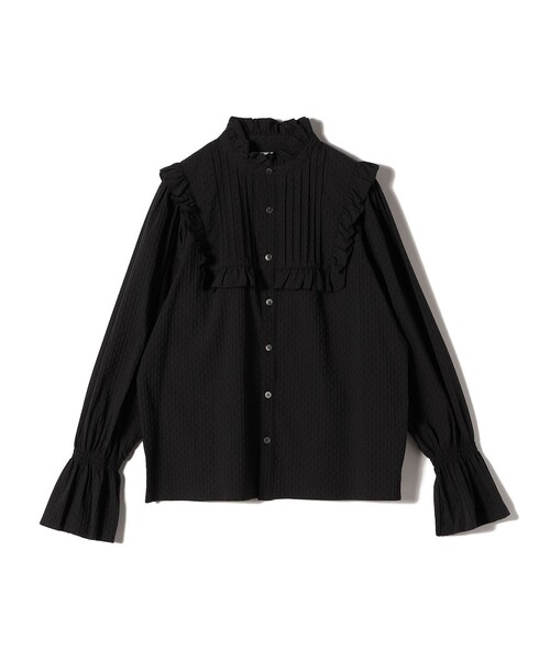 セール】SHIPS NINE CASE:〈手洗い可能〉タック フリル ブラウス