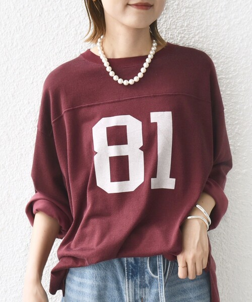 tシャツ 「SHIPS別注」81BRANCA:ナンバリング TEE レディース SHIPS別注】81BRANCA:ナンバリング TEE（Tシャツ/カットソー