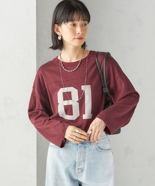 tシャツ 「SHIPS別注」81BRANCA:ナンバリング TEE レディース 81BRANCA tシャツ 「SHIPS別注」81BRANCA:5分袖 ロゴ TEE 24SS