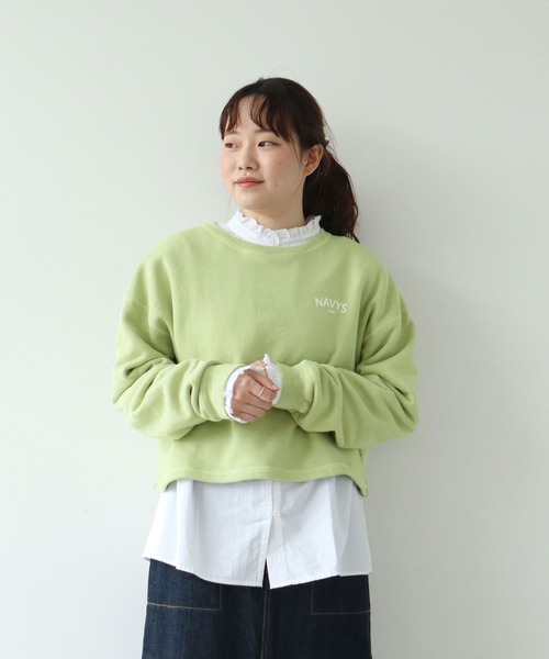 PAR ICI（パーリッシィ）の「NAVYS フレンチテリー スウェットプルオーバー（スウェット・レディース・グレー/アイボリー/グリーン・FREE）」の3枚目の写真
