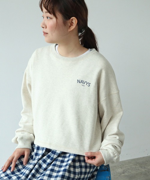 PAR ICI（パーリッシィ）の「NAVYS フレンチテリー スウェットプルオーバー（スウェット・レディース・グレー/アイボリー/グリーン・FREE）」の6枚目の写真