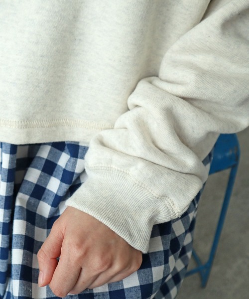 PAR ICI（パーリッシィ）の「NAVYS フレンチテリー スウェットプルオーバー（スウェット・レディース・グレー/アイボリー/グリーン・FREE）」の8枚目の写真