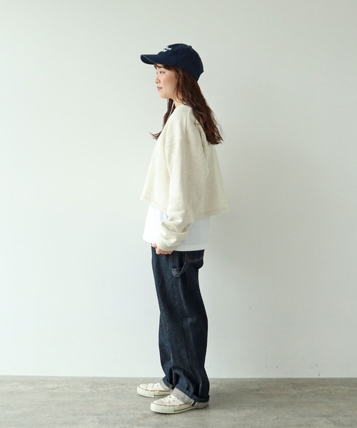 PAR ICI（パーリッシィ）の「NAVYS フレンチテリー スウェットプルオーバー（スウェット・レディース・グレー/アイボリー/グリーン・FREE）」の13枚目の写真