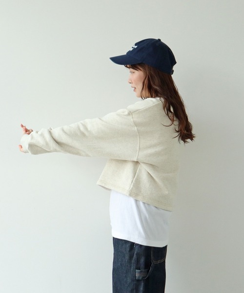 PAR ICI（パーリッシィ）の「NAVYS フレンチテリー スウェットプルオーバー（スウェット・レディース・グレー/アイボリー/グリーン・FREE）」の10枚目の写真