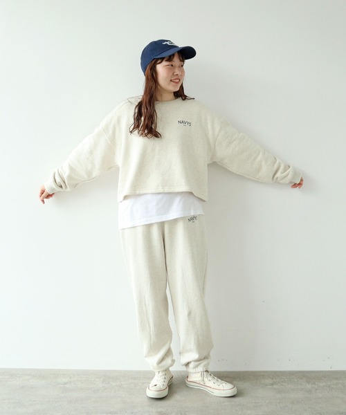 PAR ICI（パーリッシィ）の「NAVYS フレンチテリー スウェットプルオーバー（スウェット・レディース・グレー/アイボリー/グリーン・FREE）」の15枚目の写真