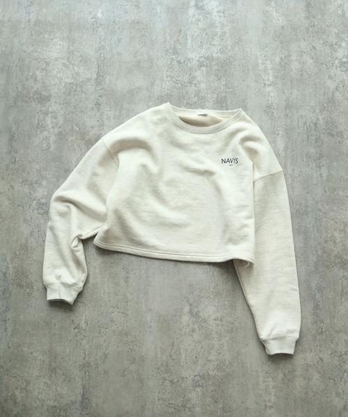 PAR ICI（パーリッシィ）の「NAVYS フレンチテリー スウェットプルオーバー（スウェット・レディース・グレー/アイボリー/グリーン・FREE）」の4枚目の写真