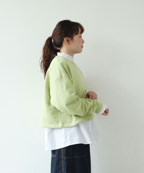 PAR ICI（パーリッシィ）の「NAVYS フレンチテリー スウェットプルオーバー（スウェット・レディース・グレー/アイボリー/グリーン・FREE）」の20枚目の写真