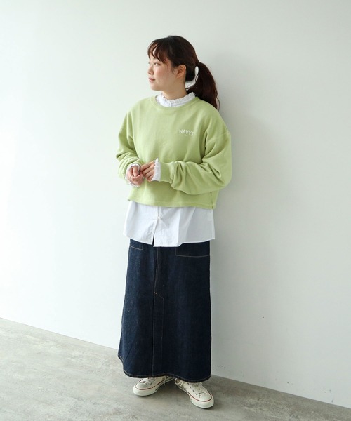 PAR ICI（パーリッシィ）の「NAVYS フレンチテリー スウェットプルオーバー（スウェット・レディース・グレー/アイボリー/グリーン・FREE）」の21枚目の写真