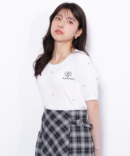 JILL by JILL STUART(ジルバイジルスチュアート)の「◇ミニケーブルハート刺繍ニット(ニット/セーター・レディース・ブラック/ブルー/ホワイト・FREE)」の8枚目の写真