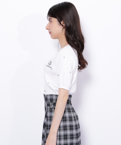 JILL by JILL STUART(ジルバイジルスチュアート)の「◇ミニケーブルハート刺繍ニット(ニット/セーター・レディース・ブラック/ブルー/ホワイト・FREE)」の13枚目の写真