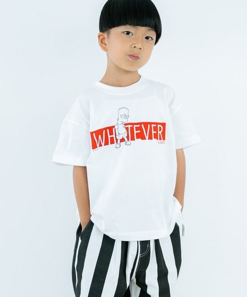 LOWRYS FARM(ローリーズファーム)の「シンプソンズ/BIGT 576603(Tシャツ/カットソー・キッズ・オフホワイト/チャコールグレー/ピンク・120cm/110cm/140cm/150cm/130cm)」の1枚目の写真