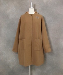 STUDIO PICONE（スタジオピッコーネ）の「ウールライク２WAY保温コート（ノーカラーコート）」