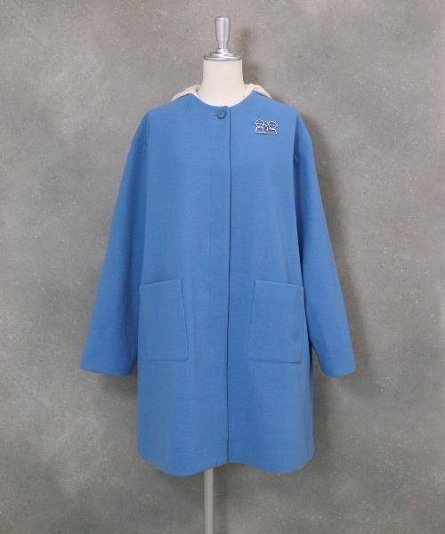 ウールライク2WAY保温コート（ノーカラーコート）｜STUDIO PICONE