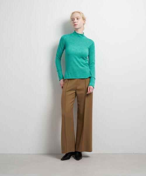 LANVIN en Bleu（ランバンオンブルー）の「アイレットハイネックニット（ニット/セーター・レディース・チャコールグレー/ブルー/ブルー系その他・38）」の4枚目の写真