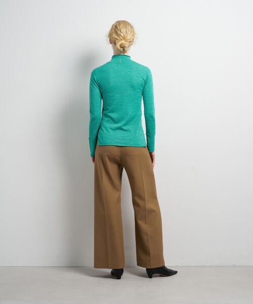 LANVIN en Bleu（ランバンオンブルー）の「アイレットハイネックニット（ニット/セーター・レディース・チャコールグレー/ブルー/ブルー系その他・38）」の6枚目の写真