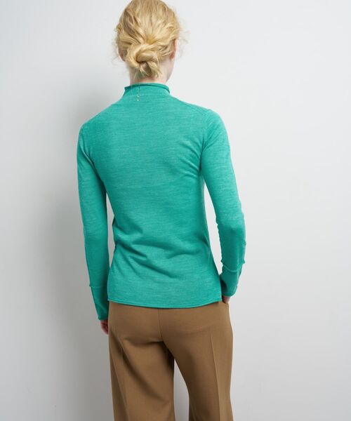 LANVIN en Bleu（ランバンオンブルー）の「アイレットハイネックニット（ニット/セーター・レディース・チャコールグレー/ブルー/ブルー系その他・38）」の9枚目の写真