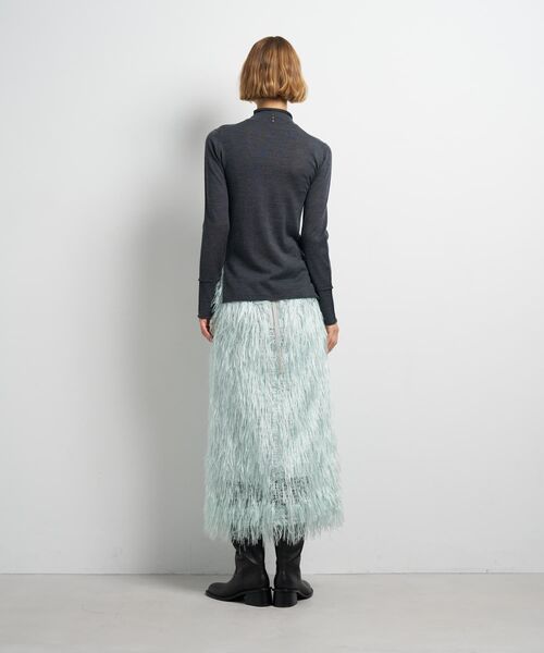 LANVIN en Bleu（ランバンオンブルー）の「アイレットハイネックニット（ニット/セーター・レディース・チャコールグレー/ブルー/ブルー系その他・38）」の14枚目の写真