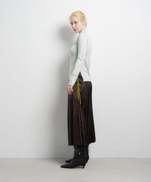 LANVIN en Bleu（ランバンオンブルー）の「アイレットハイネックニット（ニット/セーター・レディース・チャコールグレー/ブルー/ブルー系その他・38）」の21枚目の写真