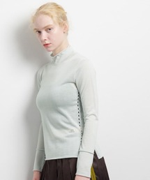 アイレットハイネックニット